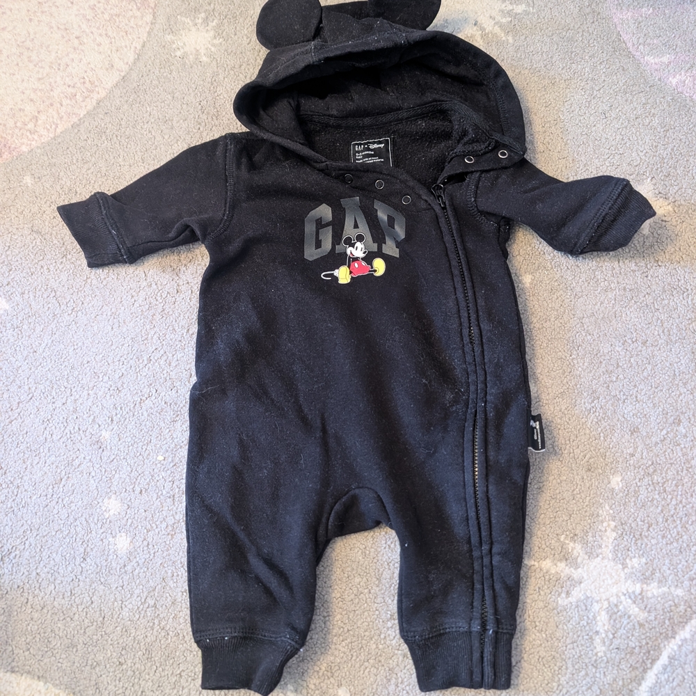 GAP Black Kids One Piece with Mickey Design
